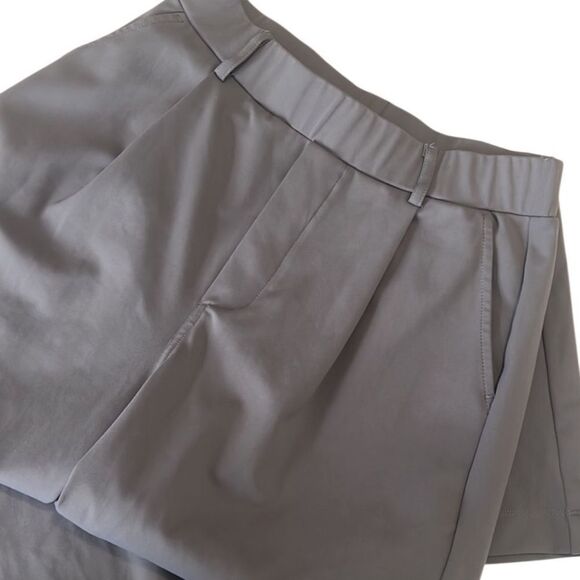 High Silent Storm Gray High Waisted Side Pocket Work Flare Pants Size Small - Picture 2 of 12